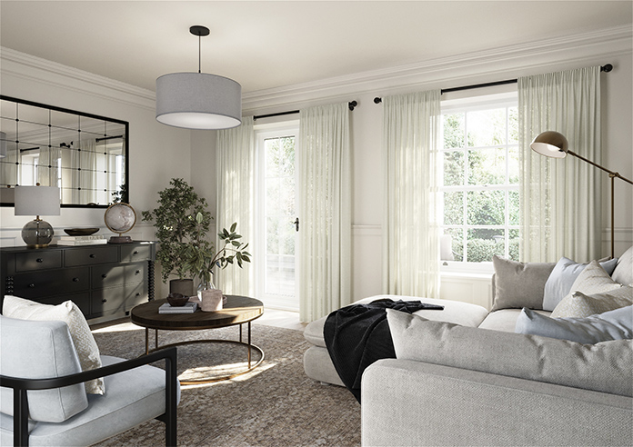 Sahara Voile, Metallic Cream - Made to Measure Curtains - Image 7